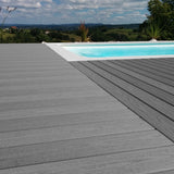 Solid Grooved Decking Graystone